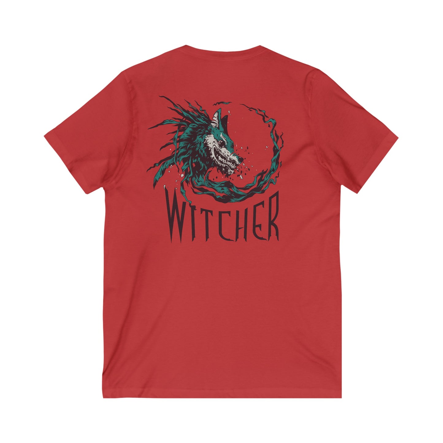 Witcher Wolf V-Neck Tee